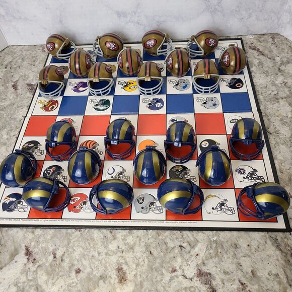 Vintage ST. LOUIS RAMS vs 49ers Checkers Game Set Rare! - Picture 13 of 16